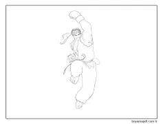 Ryu Yumruk Boyama Sayfası