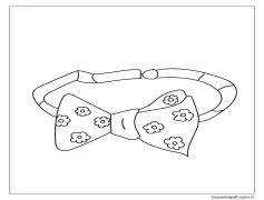 Saç Fiyonk Boyama Sayfası