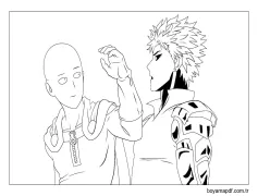 Saitama vs Genos Boyama Sayfası