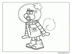 Sandy Cheeks Normal çiz Boyama Sayfası