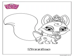 Saray Evcil Hayvanları Boyama Sayfası