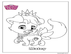 Saray Evcil Hayvanları Matey Boyama Sayfası