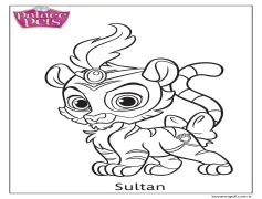 Saray Evcilleri Sultan Boyama Sayfası