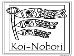 Sazan flama Japonyada Boyama Sayfası