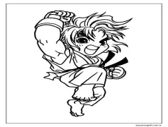 Serin Chibi Ryu Boyama Sayfası