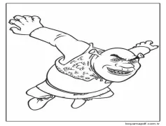 Serin Şrek Boyama Sayfası