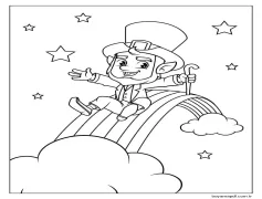 Sevimli Bir Leprikon Çiz Boyama Sayfası