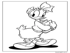 Sevimli Daisy Duck Boyama Sayfası