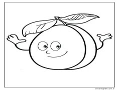 Sevimli Guava Boyama Sayfası