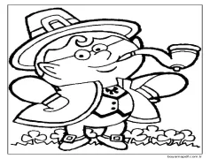 Sevimli Küçük Leprikon çiz Boyama Sayfası