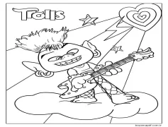 Sevimli Troller Boyama Sayfası