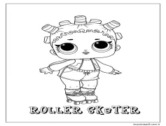 Silindir Sk8ter Lol Bebek Boyama Sayfası