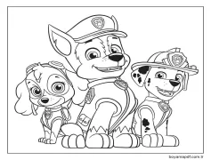 Skye, Chase ve Marshall Boyama Sayfası