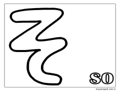 so Hiragana Boyama Sayfası