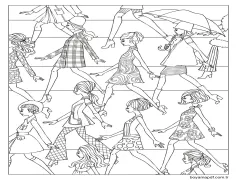 Sokakta Gençler Boyama Sayfası