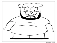 South Park Aşçı Boyama Sayfası