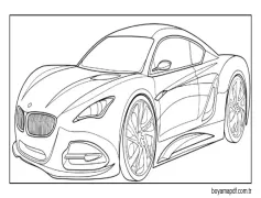 Spor gövdeli BMW Boyama Sayfası