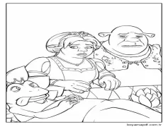 Şrek Anahatlarını Yazdır Boyama Sayfası