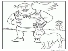 Şrek Boyama Sayfası