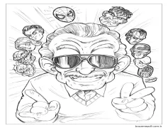 Stan Lee Komik Boyama Sayfası