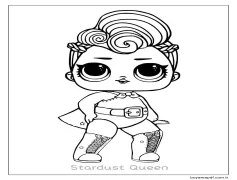 Stardust Kraliçesi Lol Bebek Boyama Sayfası