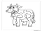 Süt Ineği çimen Yiyor Boyama Sayfası