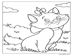 Tatlı Aristokediler Boyama Sayfası