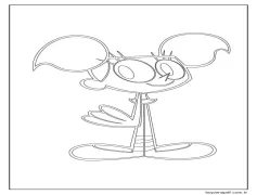 Tatlı Dee Dee Boyama Sayfası