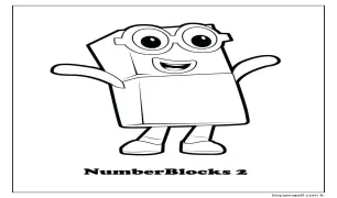 Tatlı Numberblocks Boyama Sayfası
