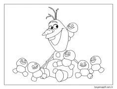 Tatlı Olaf Boyama Sayfası