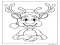 Tatlı ren geyiği Boyama Sayfası