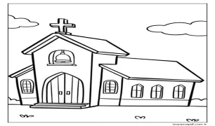 Temel Kilise Boyama Sayfası