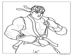 Temel Ryu Boyama Sayfası