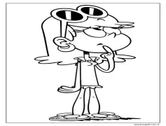 The Loud House dan Leni Loud Boyama Sayfası