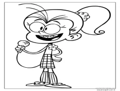 The Loud House dan Luan Loud Boyama Sayfası