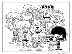 The Loud House Ta karakterler Boyama Sayfası