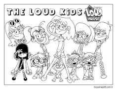The Loud House Yazdırılabilir Boyama Sayfası