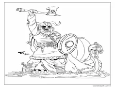 Thor için. Boyama Sayfası