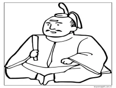 tokugawa ieyasu İtibaren japonya Boyama Sayfası