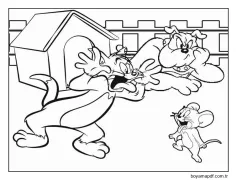 Tom ve Arkadaşları Boyama Sayfası