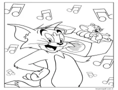 Tom ve Jerry, Radyolu Boyama Sayfası