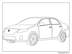 Toyota Corolla Boyama Sayfası