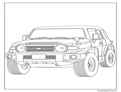 Toyota FJ Cruiser Boyama Sayfası