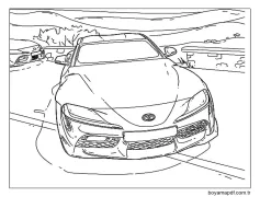 Toyota GR Supra Boyama Sayfası