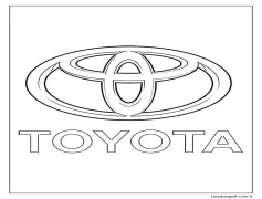 Toyota logosu Boyama Sayfası