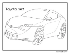 Toyota MR2 Boyama Sayfası