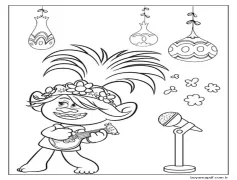 Troller Görseli Boyama Sayfası