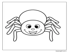 Tuhaf Örümcek Boyama Sayfası