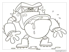 Turbo Tuvalet Boyama Sayfası