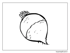 Turp 2 Boyama Sayfası